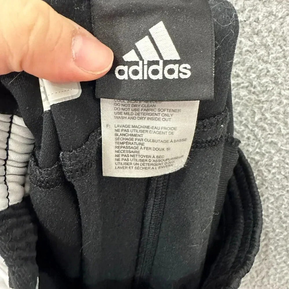 Adidas Pants Mens small Black track‎ Warmup Soccer Tapered Tricot athletic logo - Picture 6 of 7
